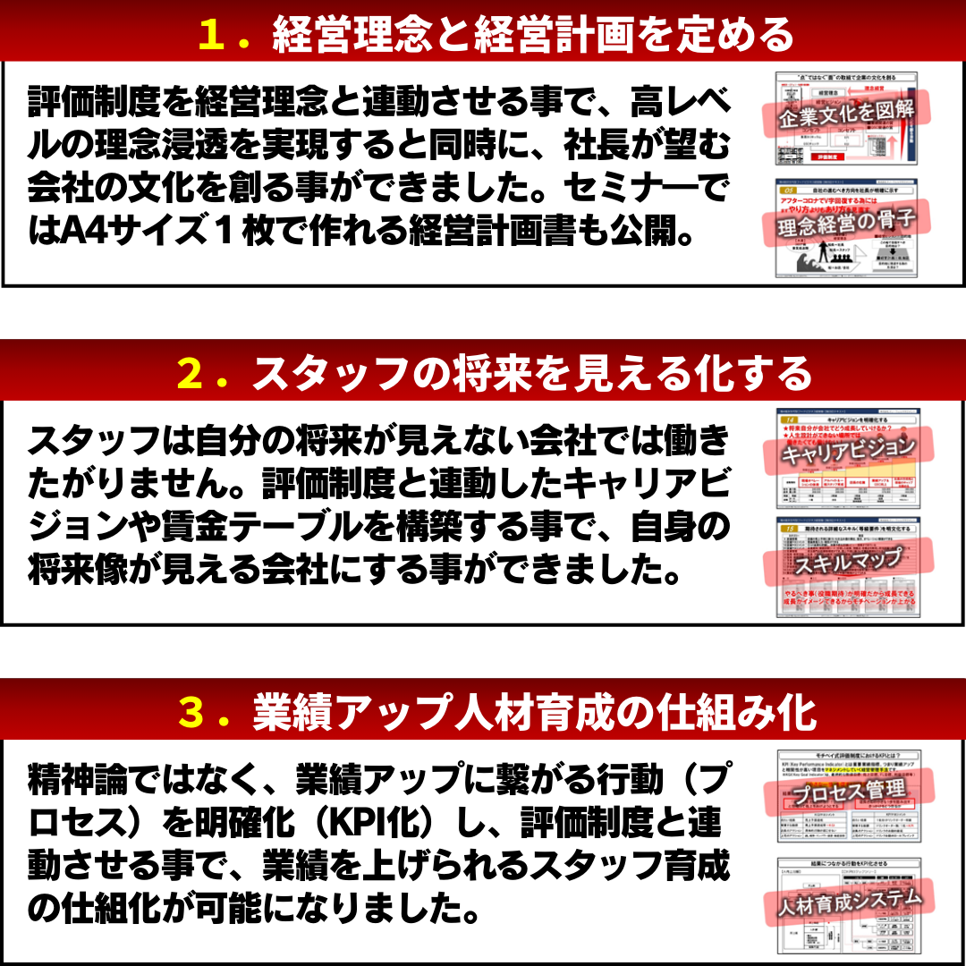 人が辞めない・育つ・採用できる飲食店の作り方　徹底解説セミナー